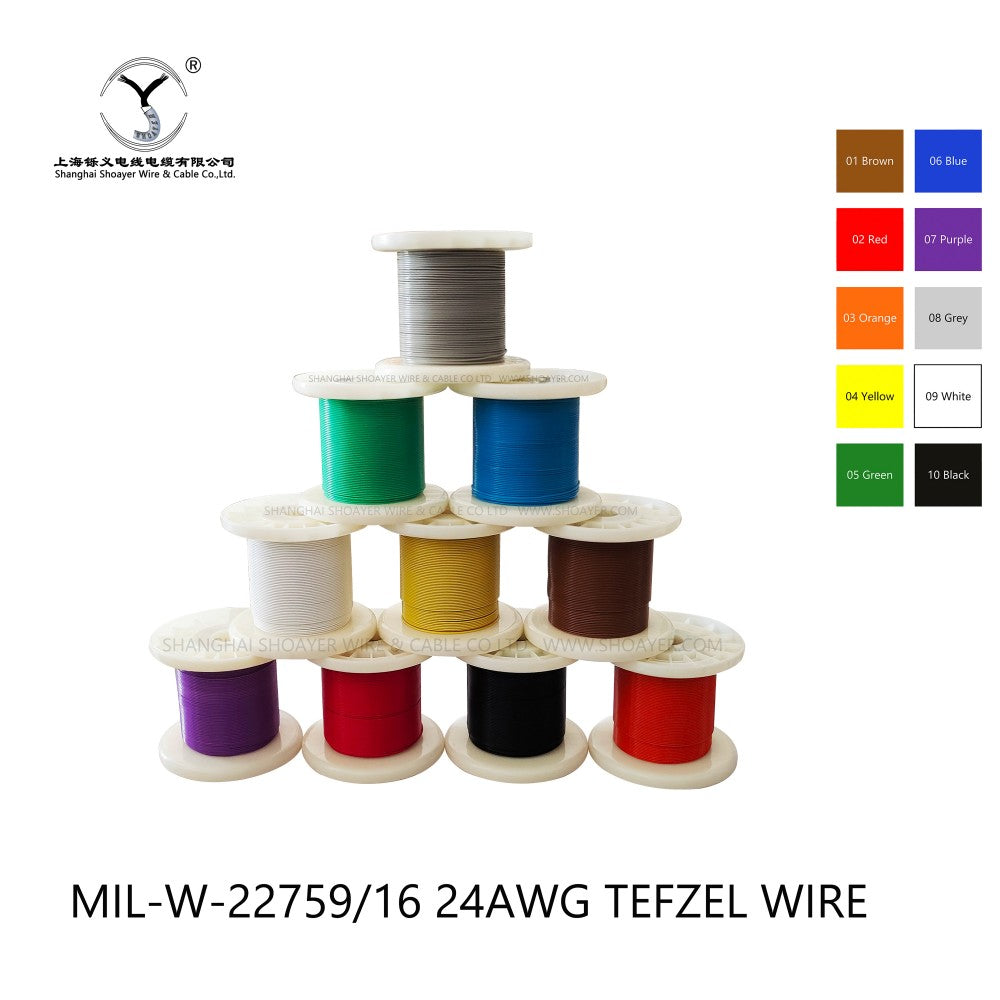 M22759/16 24AWG TEFZEL WIRE – SHOAYER